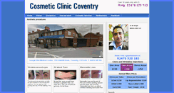 Desktop Screenshot of cosmeticcliniccoventry.co.uk